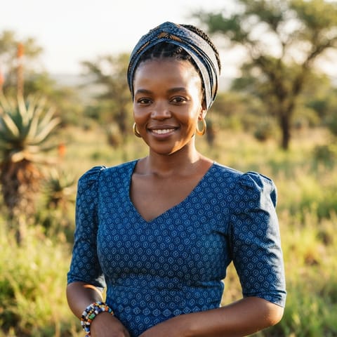 AI-generated illustration representing the Tswana people