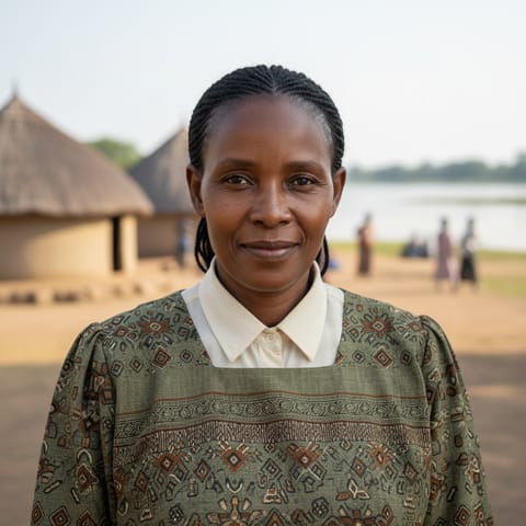 AI-generated illustration representing the Mbukushu people