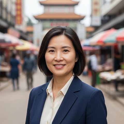 رسم توضيحي مُولَّد بالذكاء الاصطناعي يمثّل شعب Han Chinese (Cantonese)