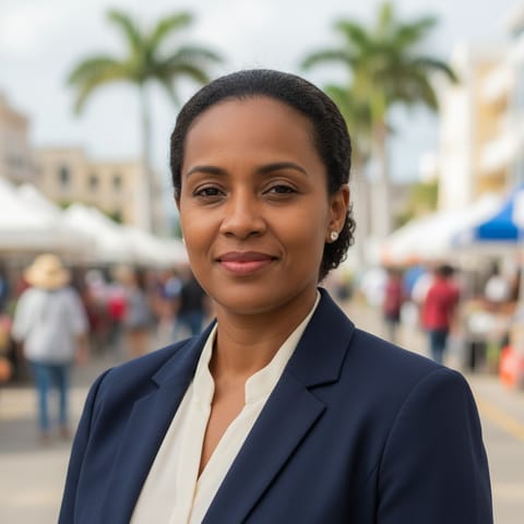 AI-generated illustration representing the Barbadian people