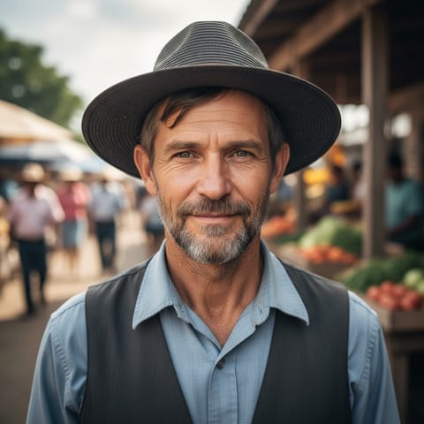 AI-generated illustration representing the Mennonites people