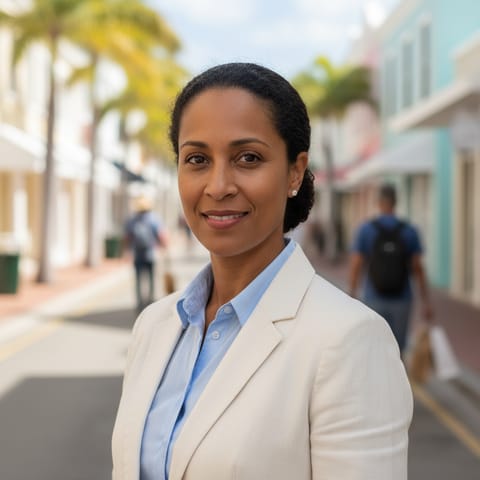 AI-generated illustration representing the Bermudians people