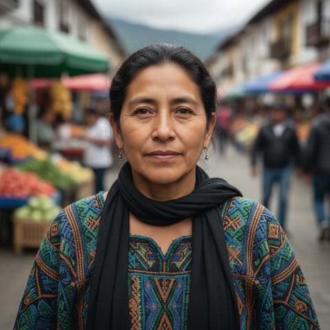 AI-generated illustration representing the Carijona people