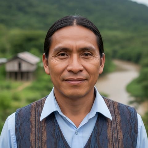 AI-generated illustration representing the Cofan people