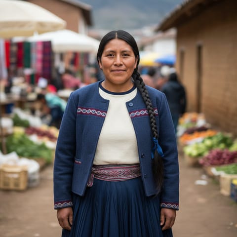 AI-generated illustration representing the Misak people