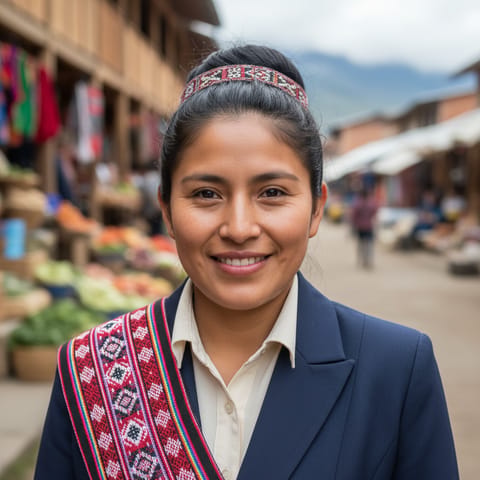 AI-generated illustration representing the Paez people