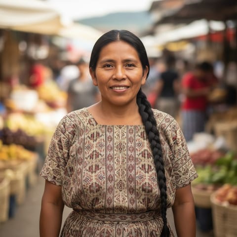 AI-generated illustration representing the Yagua people