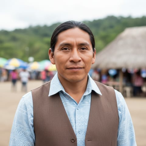 AI-generated illustration representing the Yucuna people