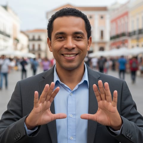 AI-generated illustration representing the Deaf Dominicans people