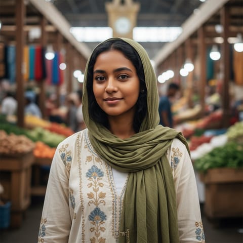 AI-generated illustration representing the Urdu people