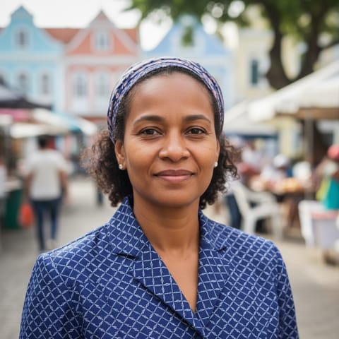 Ilustración generada por IA que representa al pueblo Surinamese Creoles