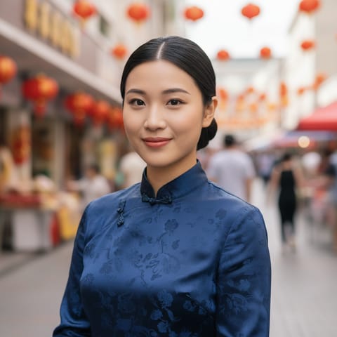 رسم توضيحي مُولَّد بالذكاء الاصطناعي يمثّل شعب Han Chinese