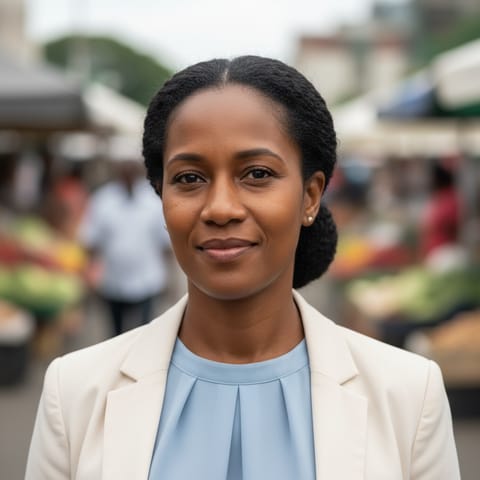 رسم توضيحي مُولَّد بالذكاء الاصطناعي يمثّل شعب Afro-Trinidadians