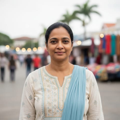 رسم توضيحي مُولَّد بالذكاء الاصطناعي يمثّل شعب East Indians