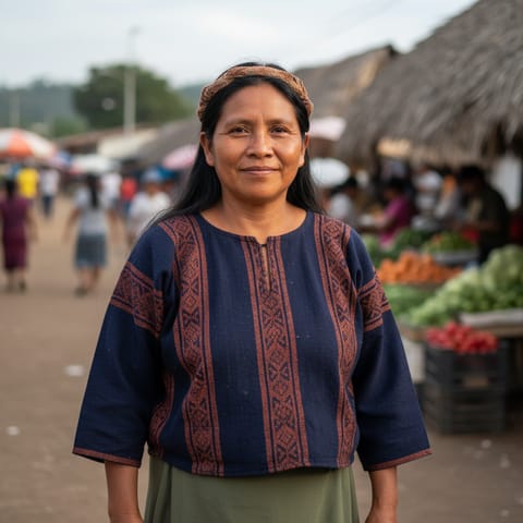 AI-generated illustration representing the Panare people