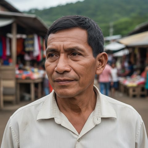 AI-generated illustration representing the Yanomamo people