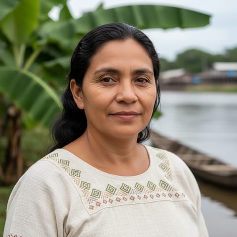 AI-generated illustration representing the Guato people