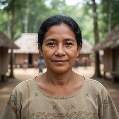 AI-generated illustration representing the Kanamari people
