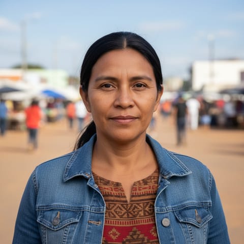 AI-generated illustration representing the Kraho people