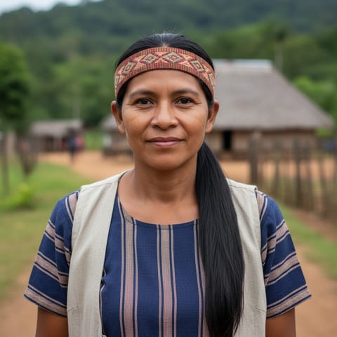 AI-generated illustration representing the Waiapi people