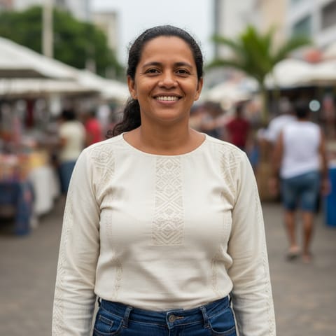 AI-generated illustration representing the Potiguara people