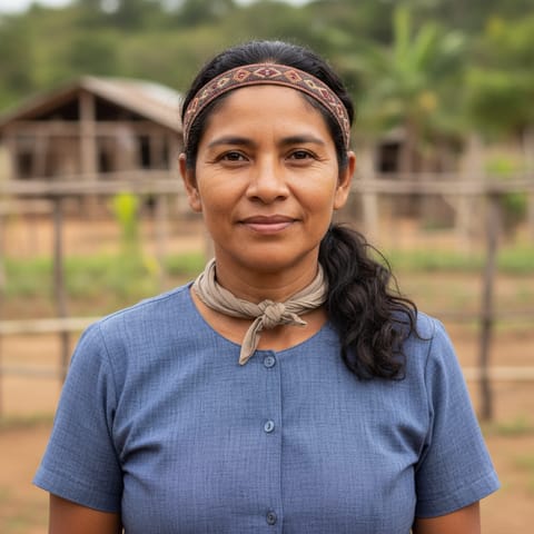 AI-generated illustration representing the Terena people