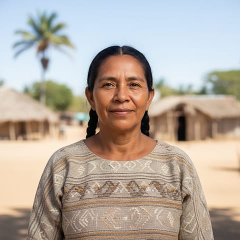 AI-generated illustration representing the Wichi people