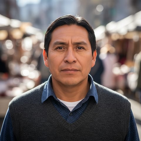 AI-generated illustration representing the Mapuche people
