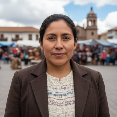 AI-generated illustration representing the Bolivians people