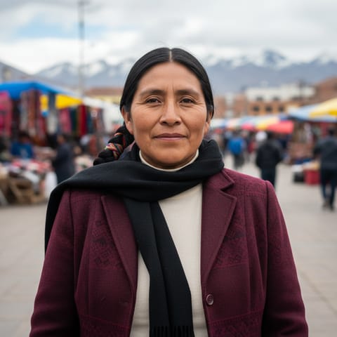 AI-generated illustration representing the Central Aymara people