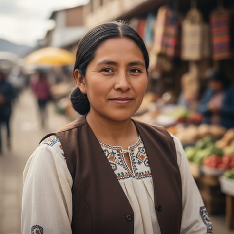 AI-generated illustration representing the Tacana people