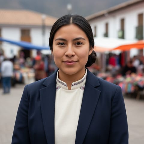 AI-generated illustration representing the Chilean Quechua people