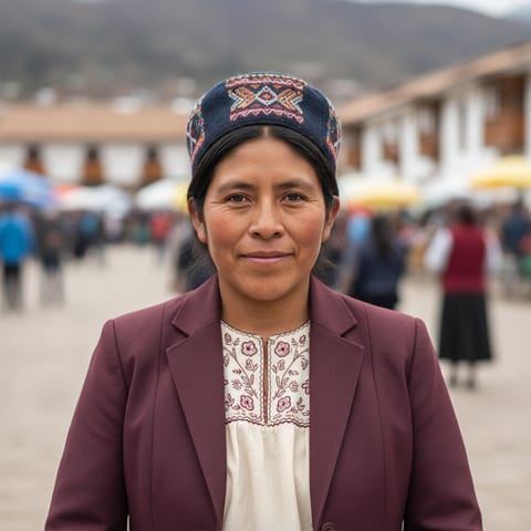 AI-generated illustration representing the Ayacucho Quechua people