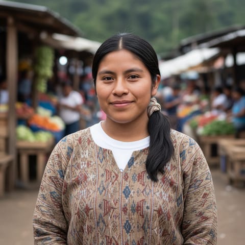 AI-generated illustration representing the Nanti people