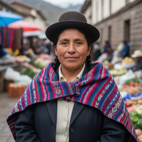 AI-generated illustration representing the Northern Conchucos Ancash Quechua people