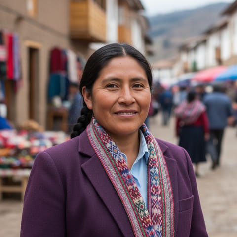 AI-generated illustration representing the Corongo Ancash Quechua people