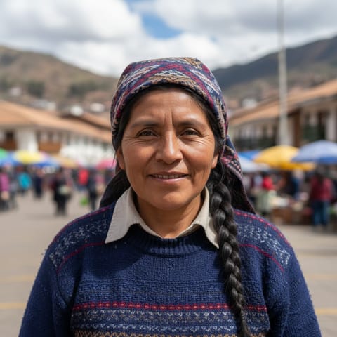 AI-generated illustration representing the Huallaga Quechua people