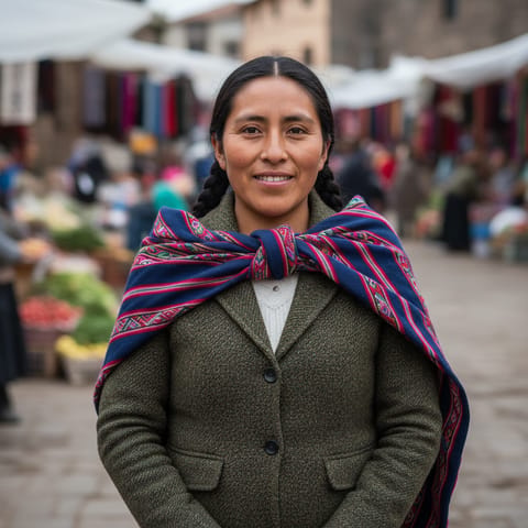 AI-generated illustration representing the Huaylas Ancash Quechua people
