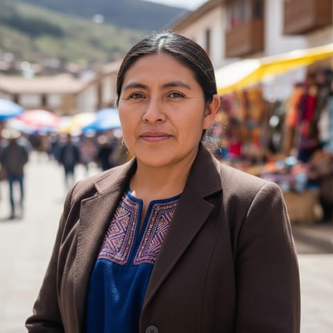 AI-generated illustration representing the Lambayeque Quechua people