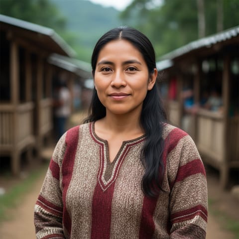 AI-generated illustration representing the Lowland Quichua people