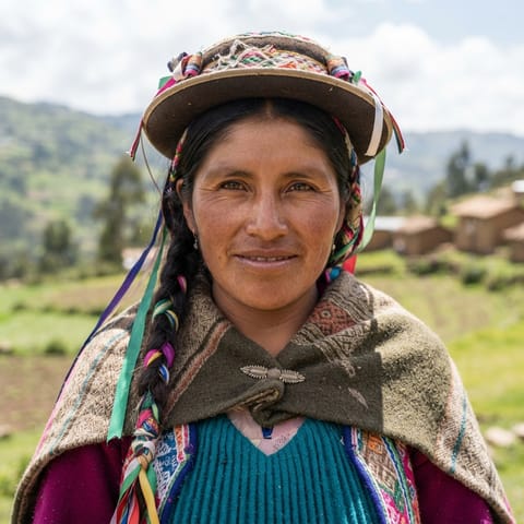 AI-generated illustration representing the Margos Chaulan Quechua people