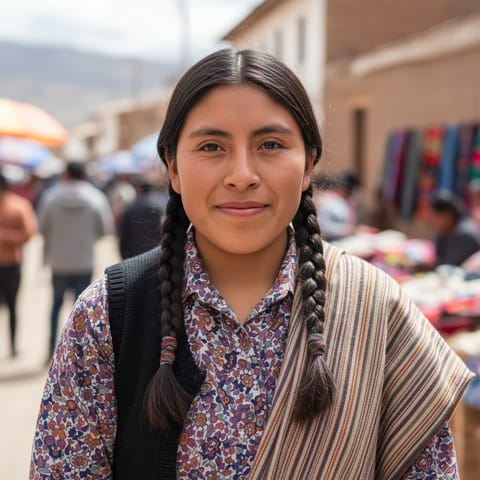 AI-generated illustration representing the Pachitea Quechua people