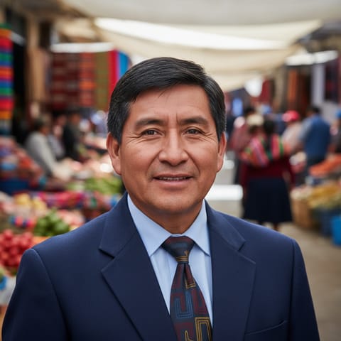 AI-generated illustration representing the Puno Quechua people