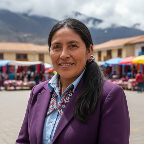 AI-generated illustration representing the Yauyos Quechua people