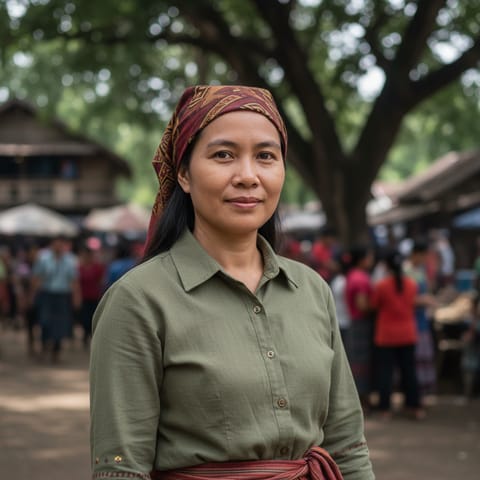AI-generated illustration representing the Tagabawa Manobo people