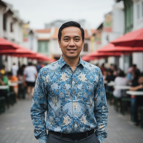 AI-generated illustration representing the Peranakan people