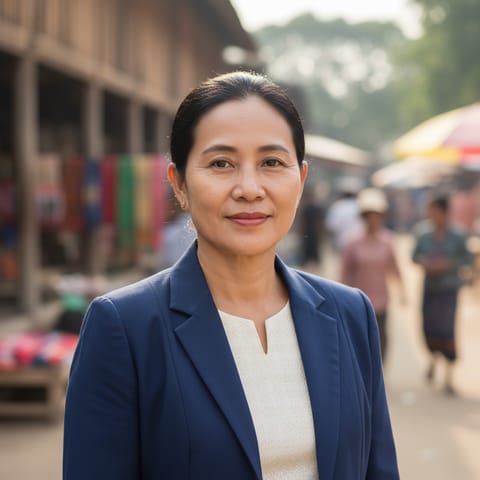 AI-generated illustration representing the Burmese people