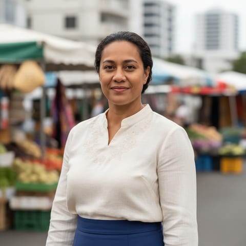 AI-generated illustration representing the Tahitians people