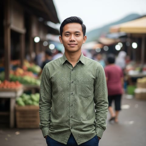 AI-generated illustration representing the Central Murut people