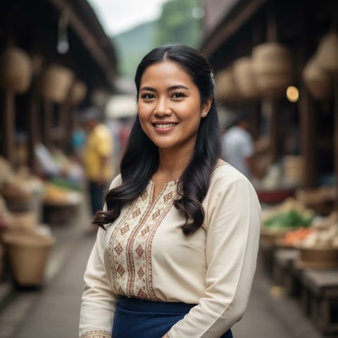 AI-generated illustration representing the Sugut Kadazan people